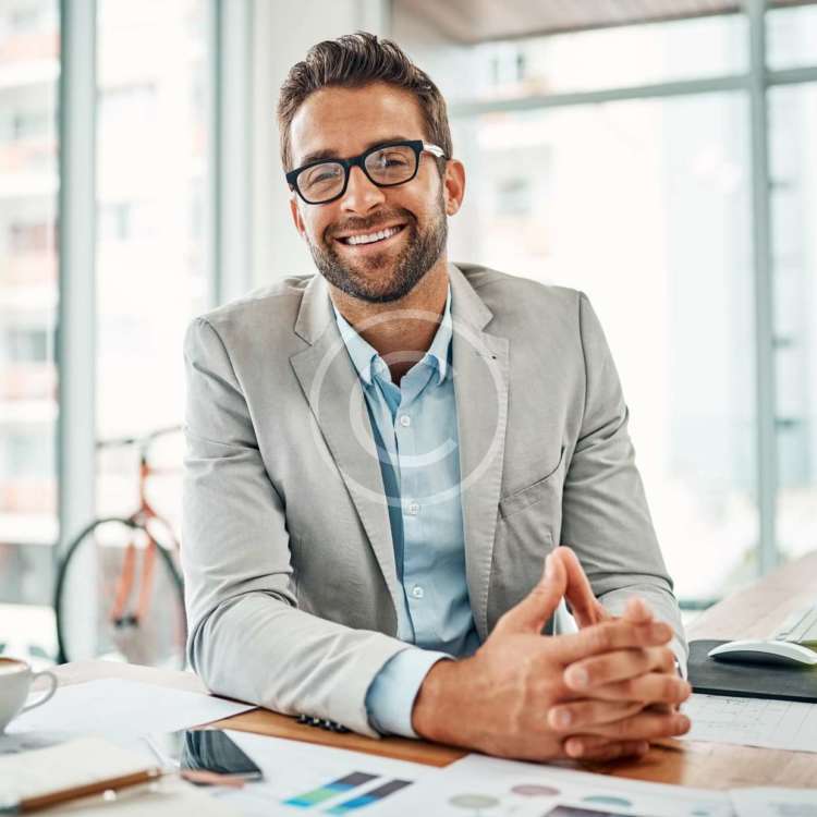 Man in Glasses - stock image